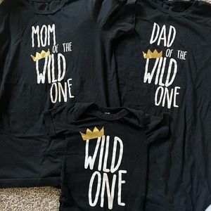 Wild 1 Birthday party shirts/onsie